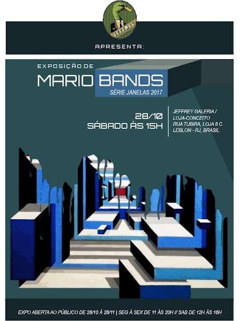 Jeffrey Store — Exposição Individual, obra de Mario Bands